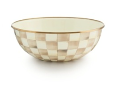 Mocha Check Large Everyday Bowl