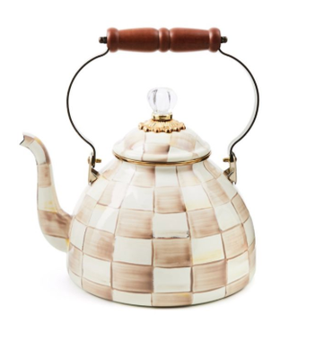 Mocha Check 3qt Tea Kettle