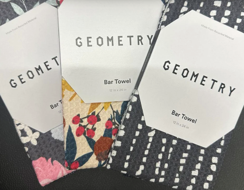 Geometry Bar Towel