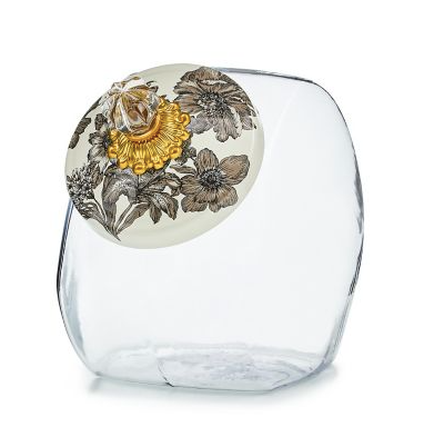 Sweets Jar w/ Sterling English Garden Lid