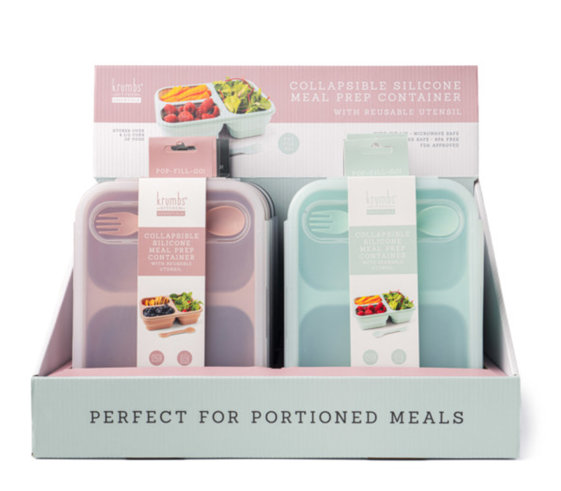 Krumbs Kitchen Collapsible Silicone Meal Prep Container