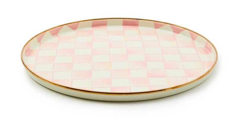 Rosy Check Round Tray