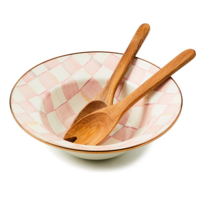 Rosy Check Salad Serving Set