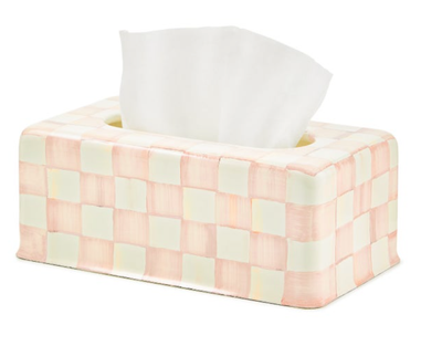 Rosy Check Standard Tissue Box Cover