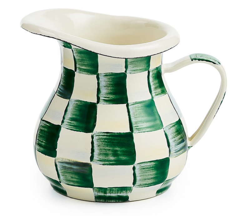 Emerald Check Creamer