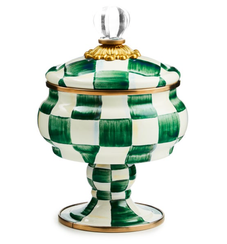 Emerald Check Curiosity Pot