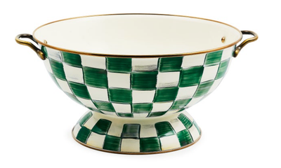 Emerald Check Everything Bowl