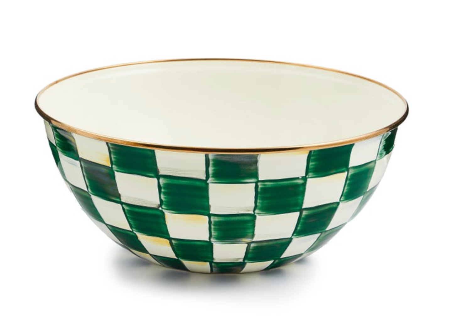 Emerald Check Large Everyday Bowl