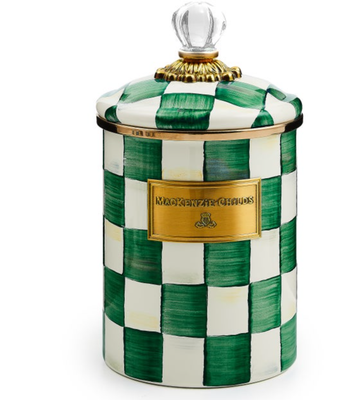 Emerald Check Medium Canister