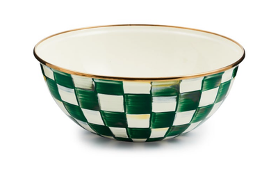 Emerald Check Medium Everyday Bowl