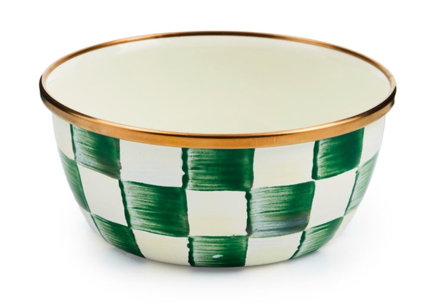 Emerald Check Pinch Bowl