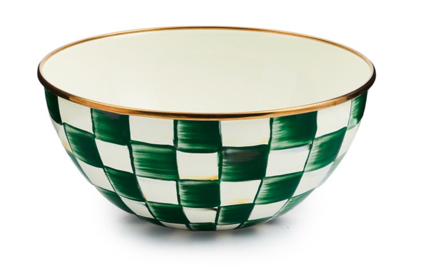Emerald Check Small Everyday Bowl