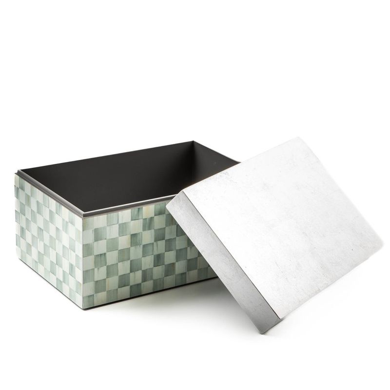 Sterling Check Lacquer Box