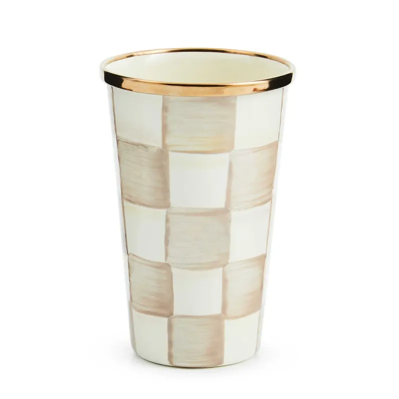 Mocha Check 10oz Tumbler