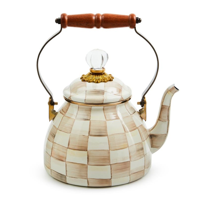 Mocha Check 2qt Tea Kettle