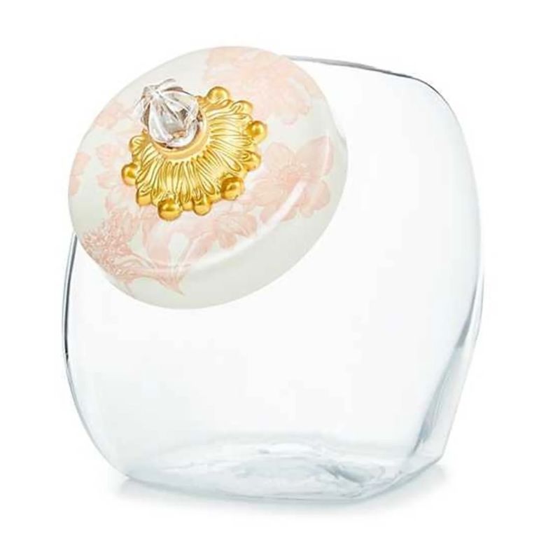 Cookie Jar w/ Rosy English Garden Lid
