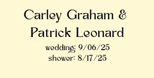 Carley Graham &amp; Patrick Leonard