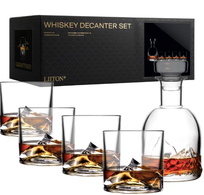 Everest Whiskey Glass &amp; Decanter Set