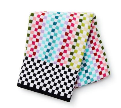 Rainbow. Micro Check Bath Towel