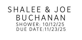 Shalee &amp; Joe Buchanan