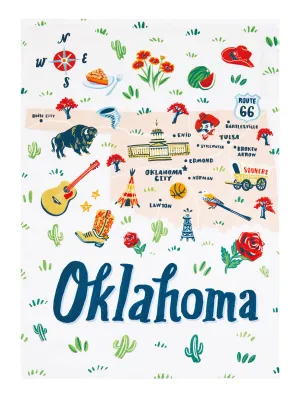 Oklahoma M/4 Printed Kitchen Towel