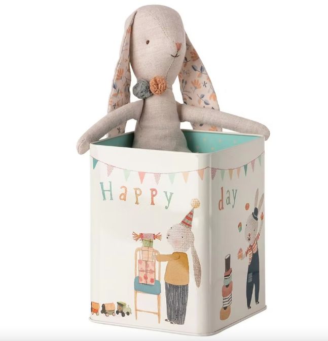 Happy Day Bunny in Box - Medium