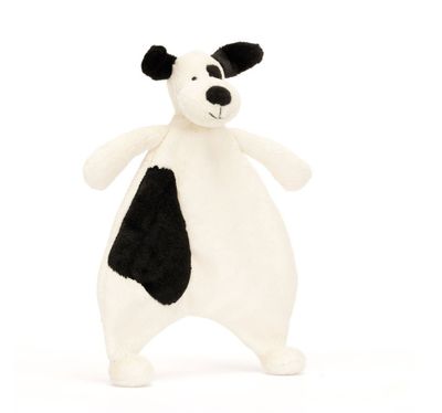 Bashful Black &amp; Cream Puppy Comforter