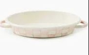 Rosy Check Medium Oval Gratin Dish