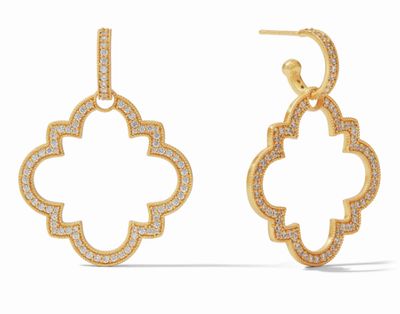 Odette Statement Hoop &amp; Charm Earring
