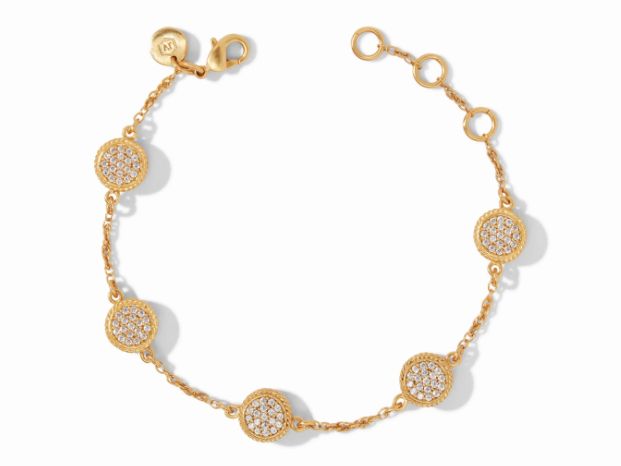 Windsor Delicate Bracelet Gold Pave White CZ
