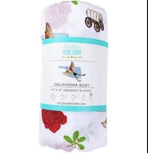 Oklahoma Baby Swaddle Blanket