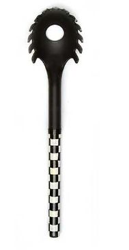 Courtly Check Pasta Spoon - Black 