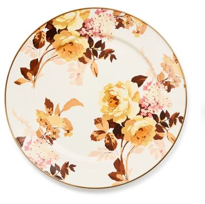 Wild Rose White Charge Plate