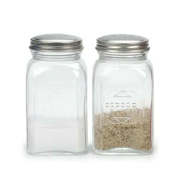 Retro Salt &amp; Pepper Shaker - Clear #RETC