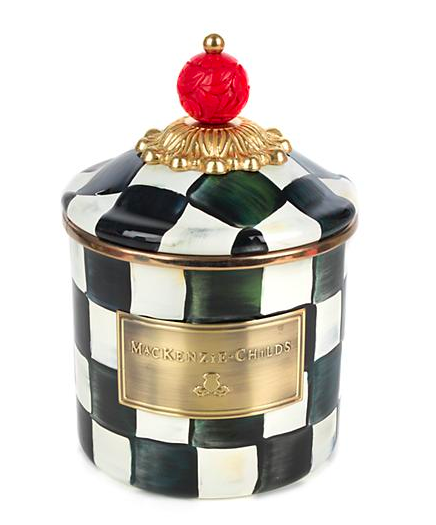 Courtly Check Enamel Canister - Demi