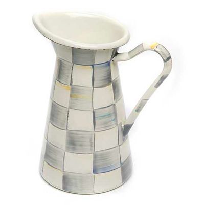Sterling Check Enamel Practical Pitcher - Medium