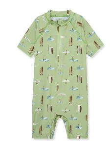 Zipper Shortall Swimsuit Summer Surf