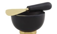 Black Marble Dip Bowl Set #48500257B