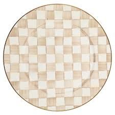 Mocha Check Serving Platter