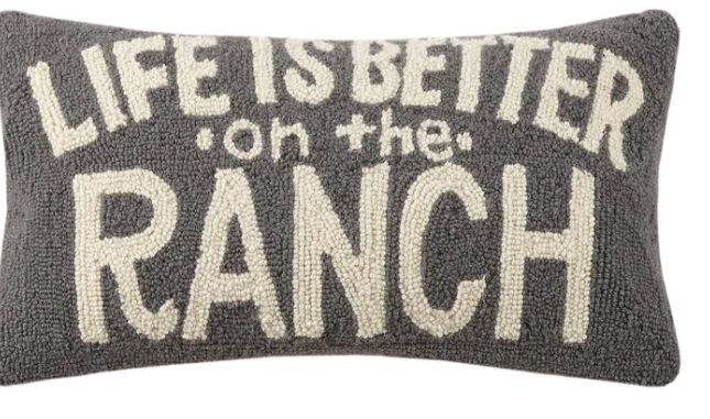 Life is Better on The Ranch Pillow #30JES1702C22OB
