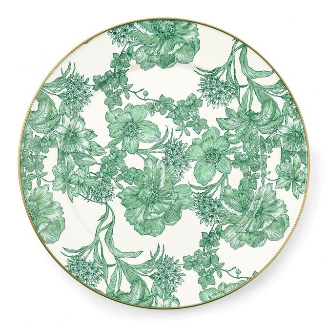 Emerald English Garden Charger/Plate