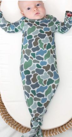 Pebble Camo Knotted Gown