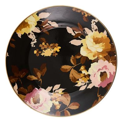 Wild Rose Brown Dinner Plate