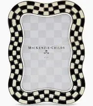 Wavy Check Silver Plated Frame