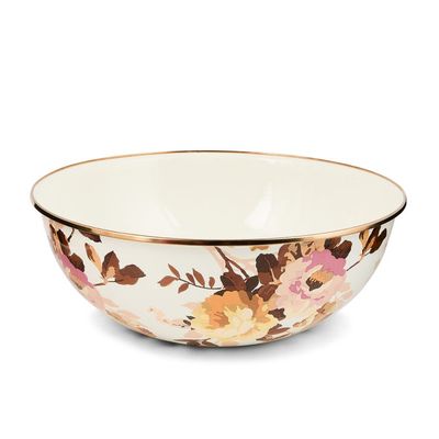 Wild Rose White Extra Large Everyday Bowl