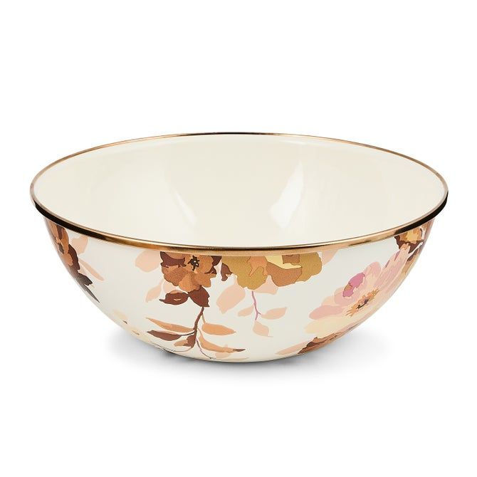 Wild Rose White Medium Everyday Bowl