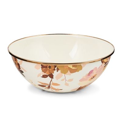 Wild Rose White Medium Everyday Bowl
