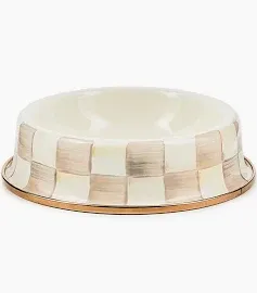 Mocha Check Cat Dish