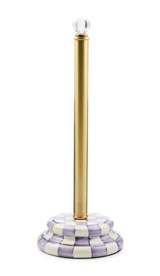 Violet Check Toilet Tissue Storage