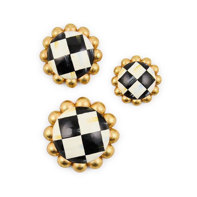 Courtly Check Magnets - Set of 3